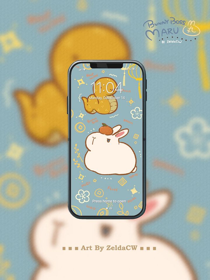 Bunny Boss Maru Phone Wallpaper 2025 product image (1)