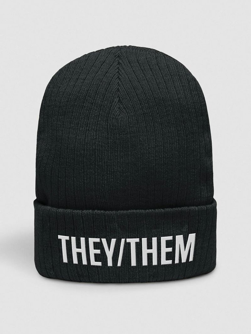 Eco-Friendly Atlantis Ribbed Beanie They/Them