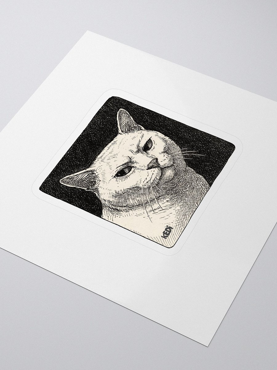 Cat Art Kiss Cut Stickers product image (4)