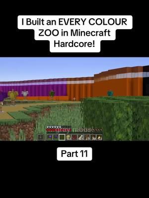 I built an every colour zoo in Minecraft hardcore! Watch the full video on YouTube at LockDownLife. Link in bio #Minecraft #minecrafthardore #lockdown #lockdownlife #zoo #everycolour #hardcore #built 