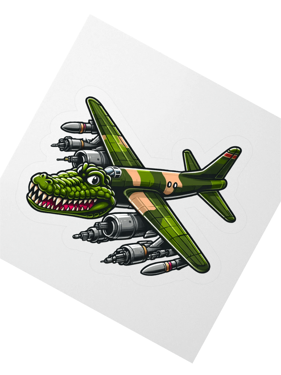 Bombardiro cartoon style Sticker product image (4)