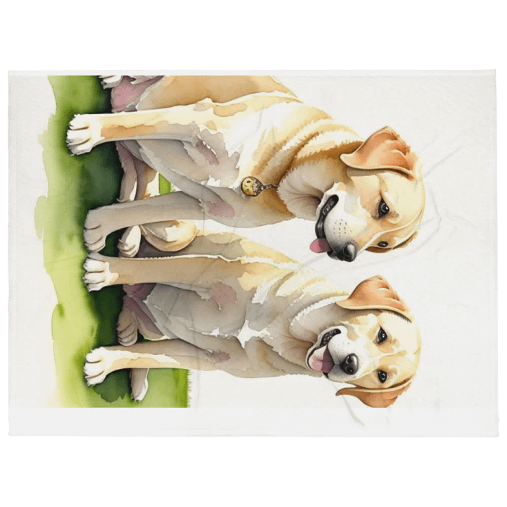 Happy Labs Throw Blanket product image (1)
