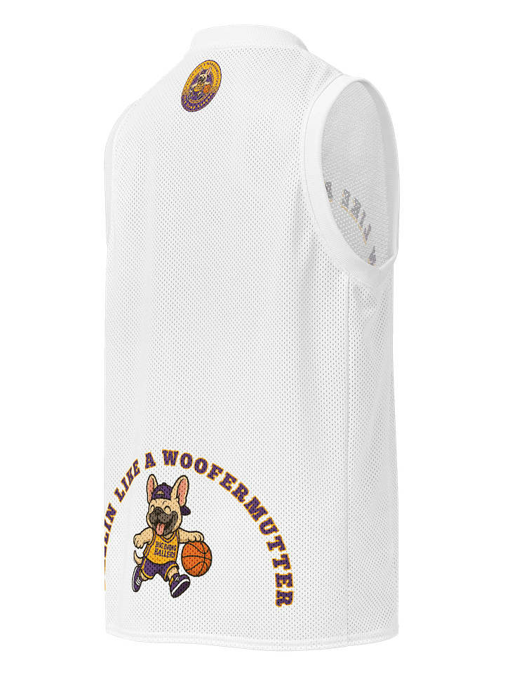 French Bulldog Ballin Like A WooferMutter™ Premium Basketball Jersey product image (2)