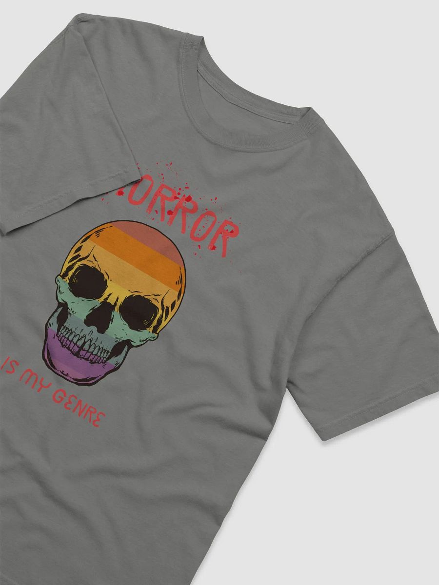 Horror is my Genre Grey T-shirt product image (3)