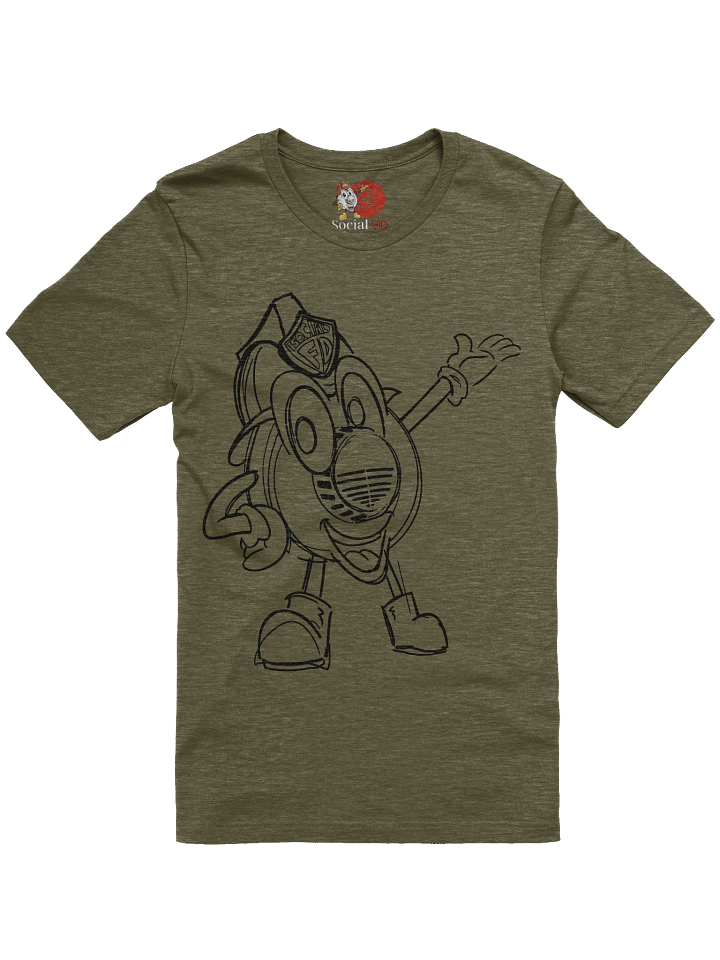 Smokey the Detector Dark Line Art T-Shirt product image (25)