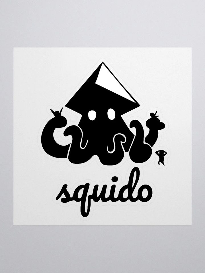 Squido Studio Black Logo Stickers product image (1)