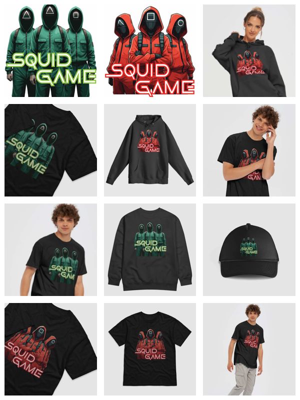 Pack of Squid Game Design Art INSTANT DOWNLOAD product image (2)