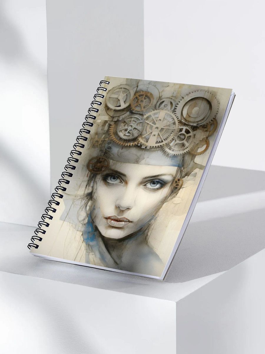 Harmony Steampunk Gears Spiral Notebook product image (3)