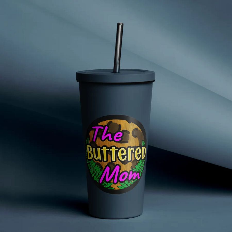 Buttered Mom Tumbler W/Straw product image (4)