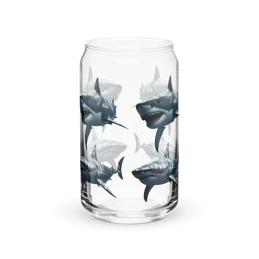 Shark Attack Can-Shaped Glass product image (39)