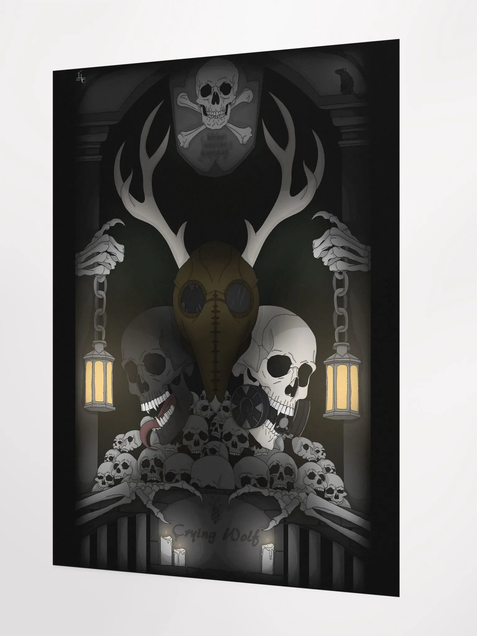 "Mors Mecum Ambulat" Plague Runners Poster product image (4)