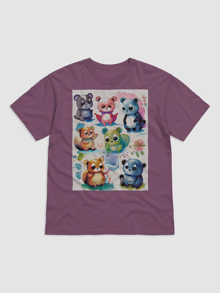 Animal Antics: Fun Watercolor Cartoon T-Shirt by Wear Your Values product image (10)