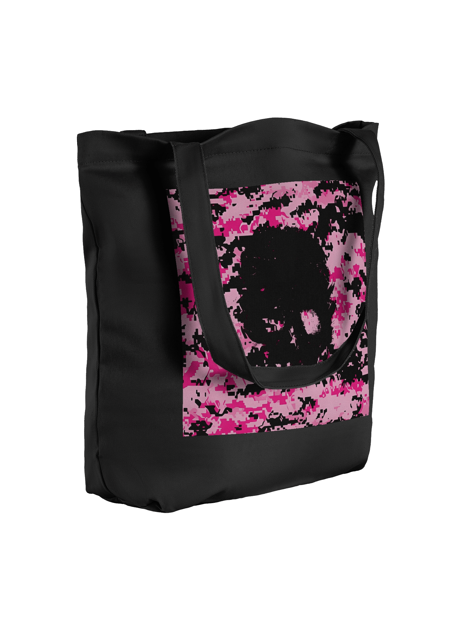 Pixelated Skull Chaos Tote Bag product image (4)