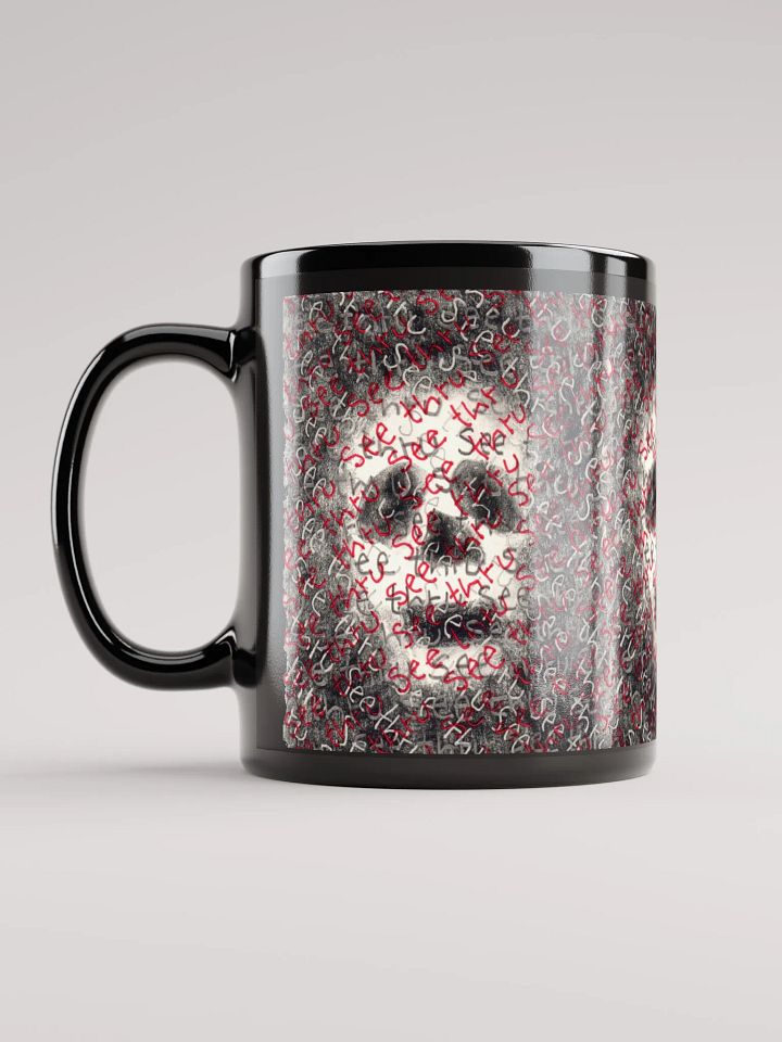 See thru black glossy mug product image (2)