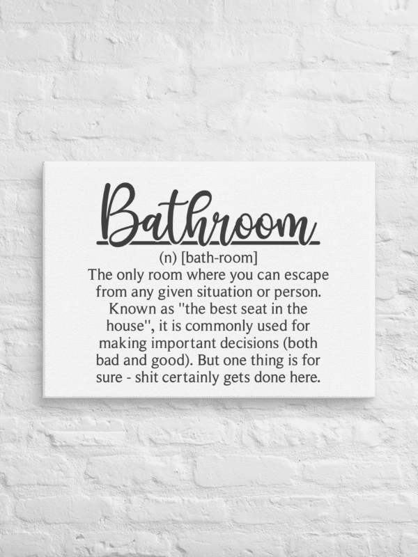 'Bathroom Definition' Canvas Art product image (1)