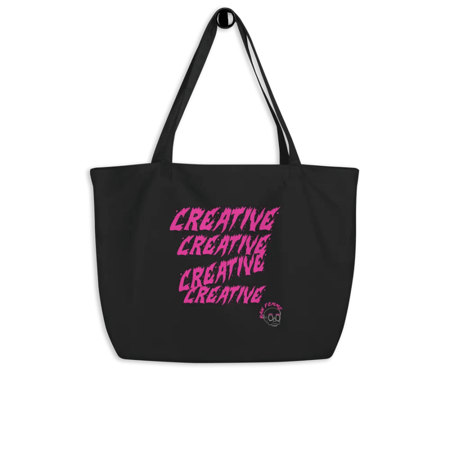 Creative Black Tote by Raw Femme product image (4)