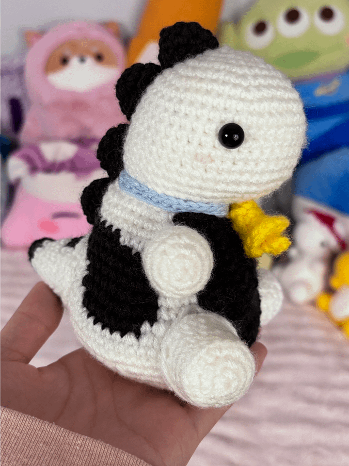 Pudding 🍮 - Chubby Cow Dinosaur Plushie product image (2)