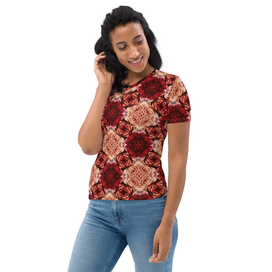 Rose Bouquet Women's Crew Neck T-Shirt product image (7)