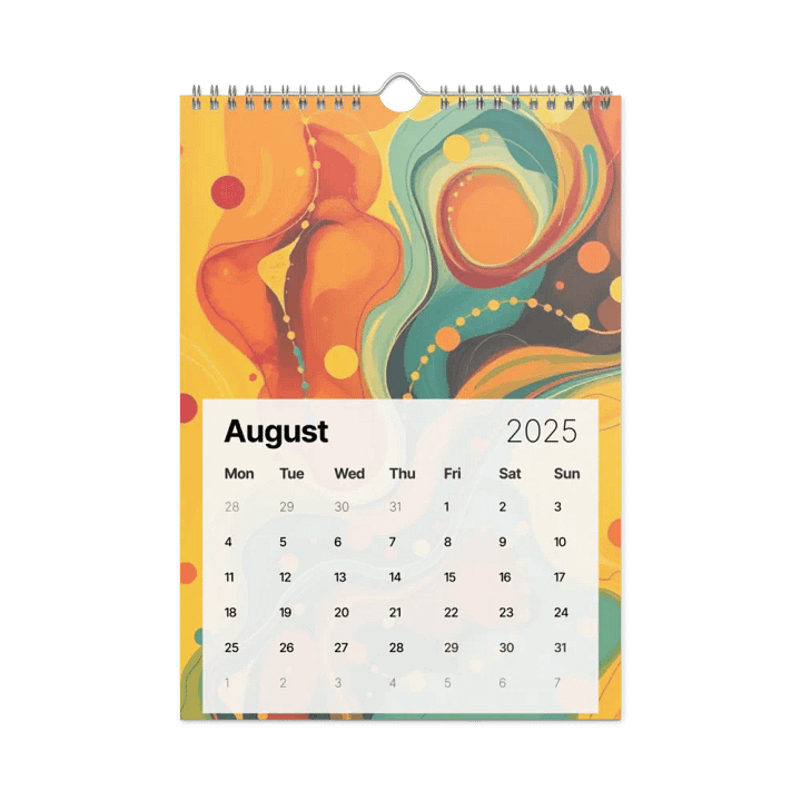 ART ABSTRACT WALL CALENDAR 2025 product image (2)