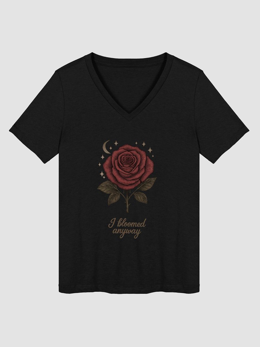 I Bloomed Anyway – Noir V-Neck Edition product image (1)