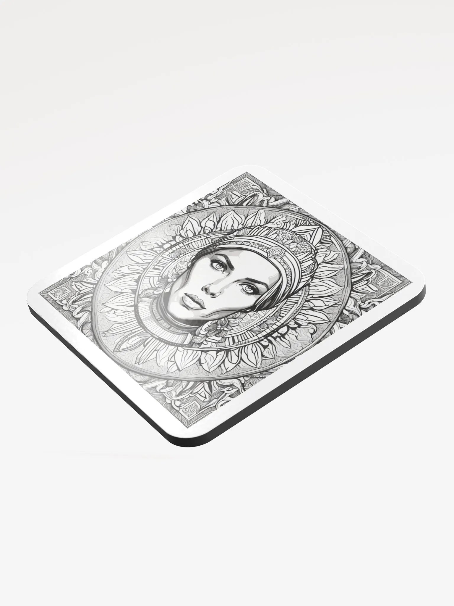 Serene Headdress Cork Coaster Set product image (3)