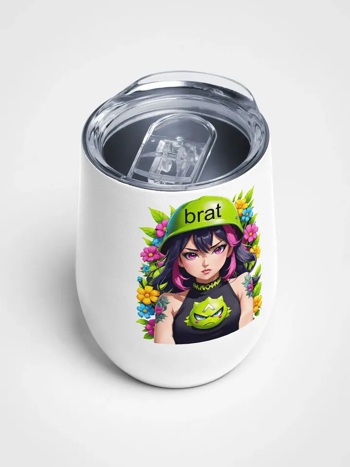Brat - Wine Tumbler Cup - 12 oz - High-Grade Stainless Steel - v6 product image (2)