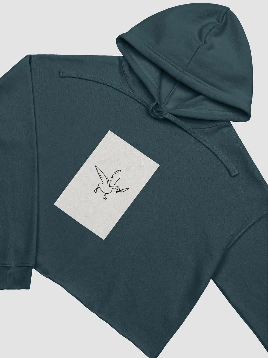 Meme Goose with a knife Crop Hoodie product image (24)