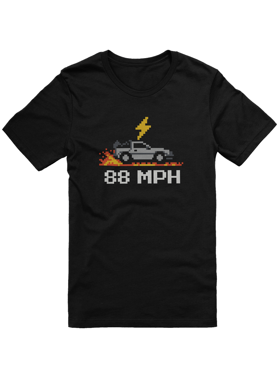 88 MPH T-Shirt – 8-Bit Back to the Future Parody Retro Gaming Tee product image (1)
