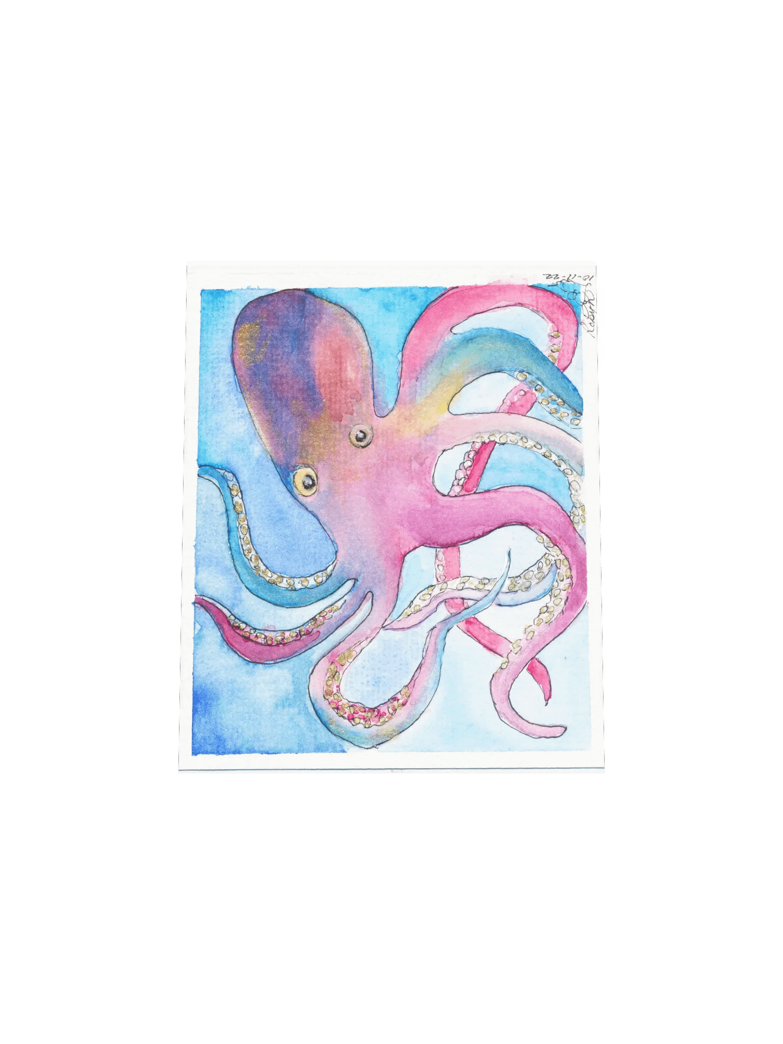Rainbow Octopus Print product image (4)
