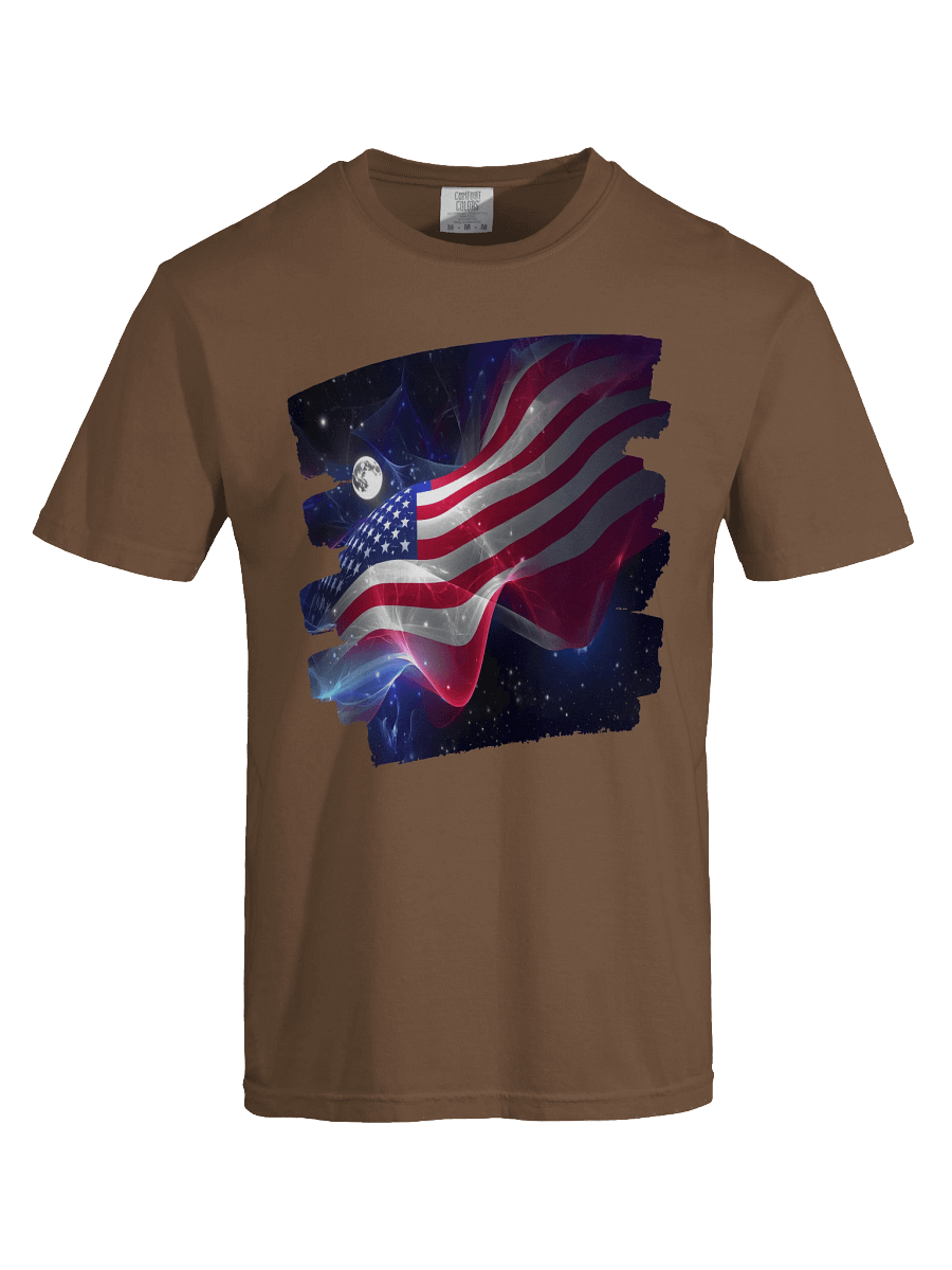 Flying High America Flag Heavyweight Cotton T-Shirt product image (57)