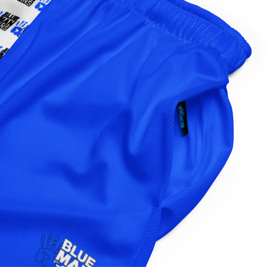 Blue Man Fans Hand Print Mesh Athletic Shorts with Pocket product image (5)