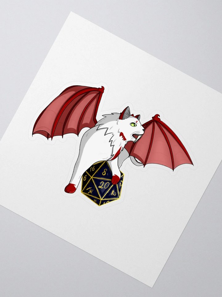 Crimson D20 Kiss Cut Stickers product image (6)