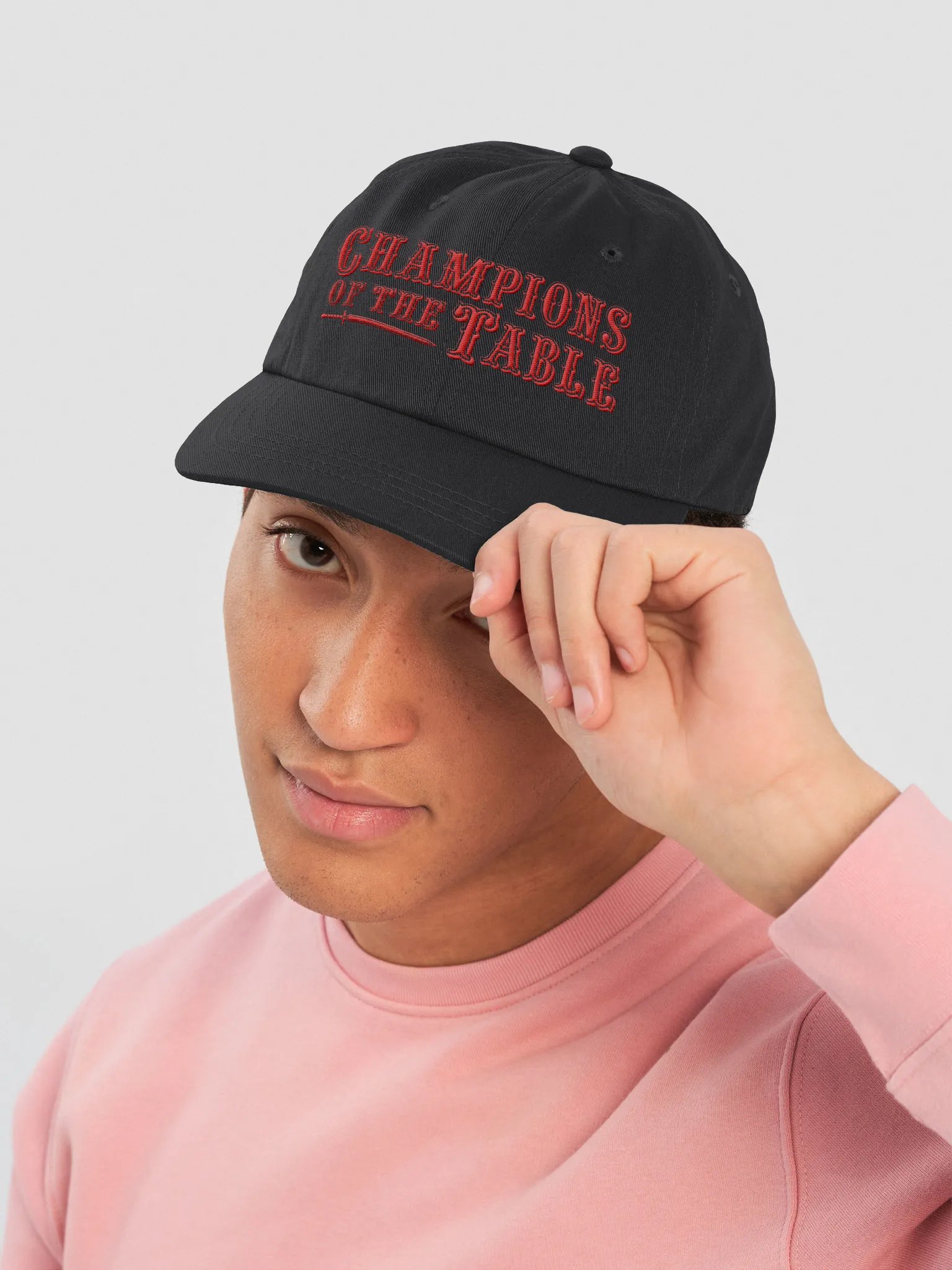 Retro Champions of The Table - Dad Hat Red product image (14)