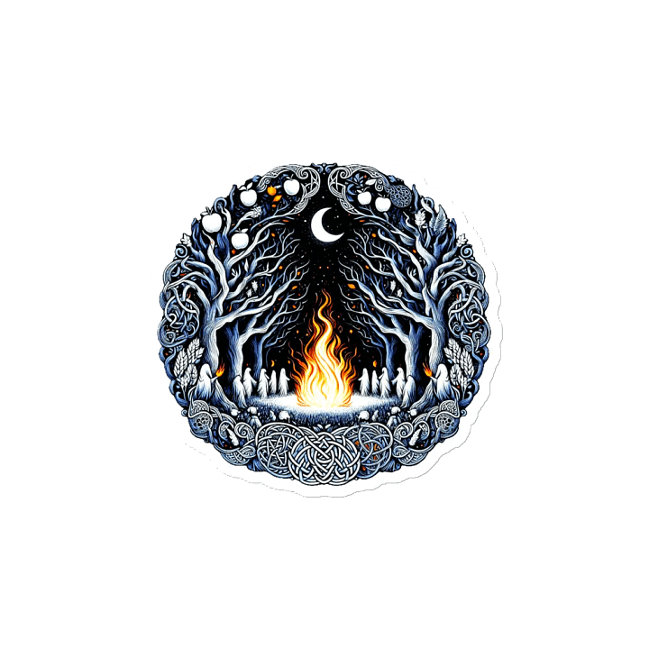 Samhain /Halloween Ghosts By The Fire Magnet product image (2)