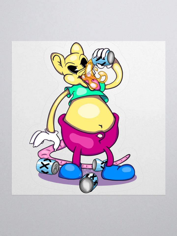 Drunk Rat Sticker product image (1)