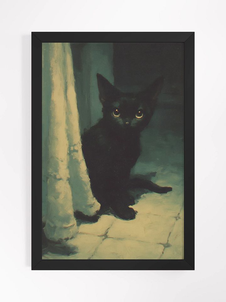 Mystical Black Cat Framed Matte Poster product image (1)