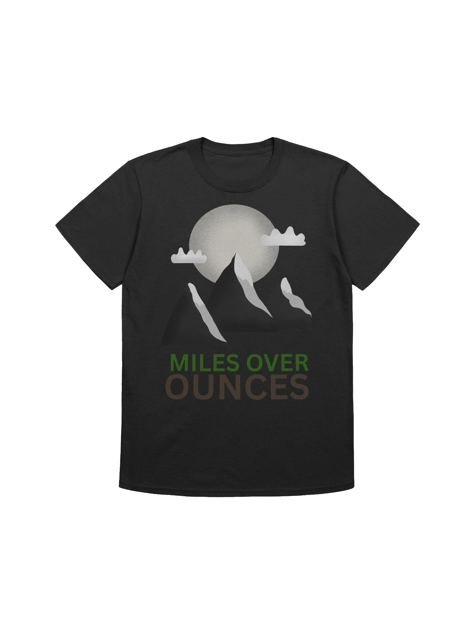MILES OVER OUNCES Ultralight Backpacking T-Shirt product image (2)