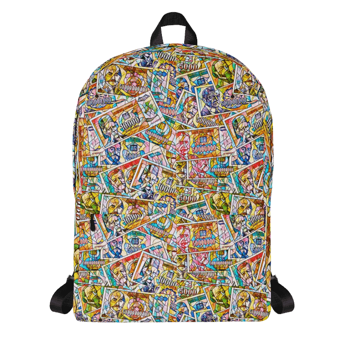 Jugoslovenski inflatorni dinar 1993 (Kolaž/mozaik) All-Over Print Backpack product image (2)