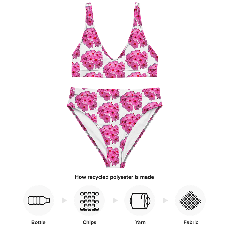 Blossom with Confidence in Our Sustainable Floral High-Waisted Bikini product image (2)