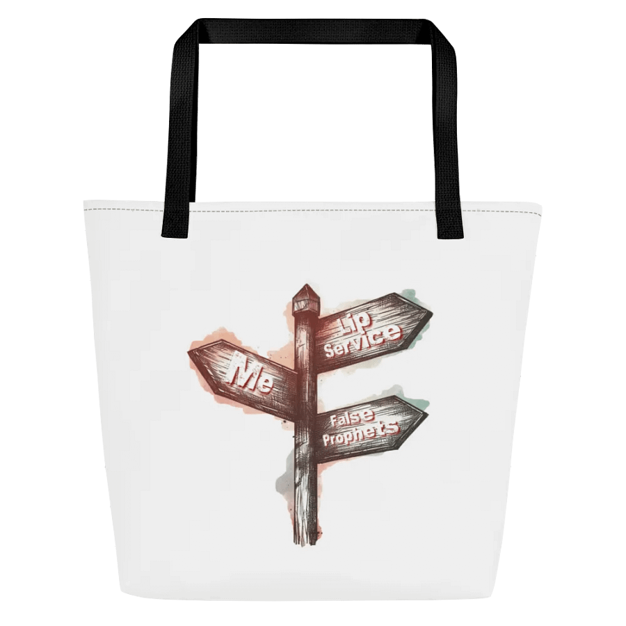 Lies vs Me Large Tote Bag w/ Pocket product image (7)
