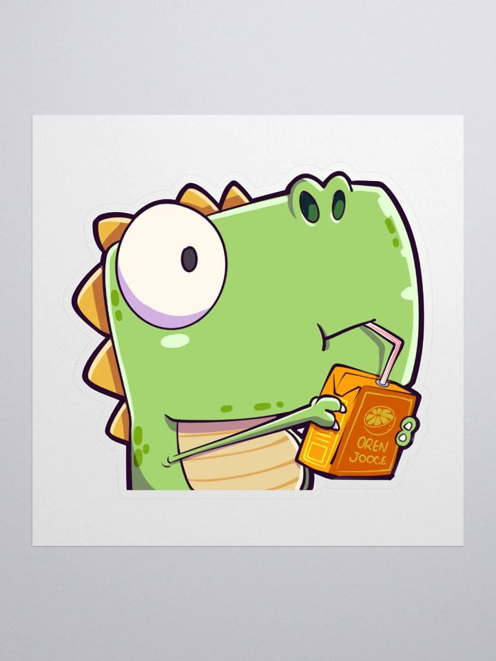 Dino Sip Emote Sticker product image (1)