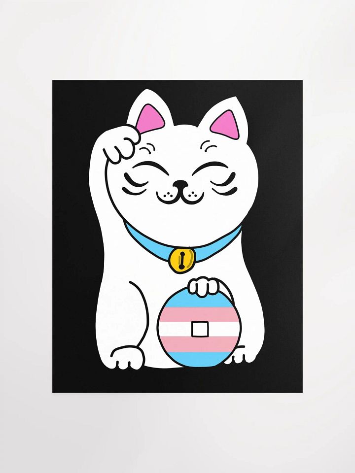 Maneki neko transgender pride poster product image (1)