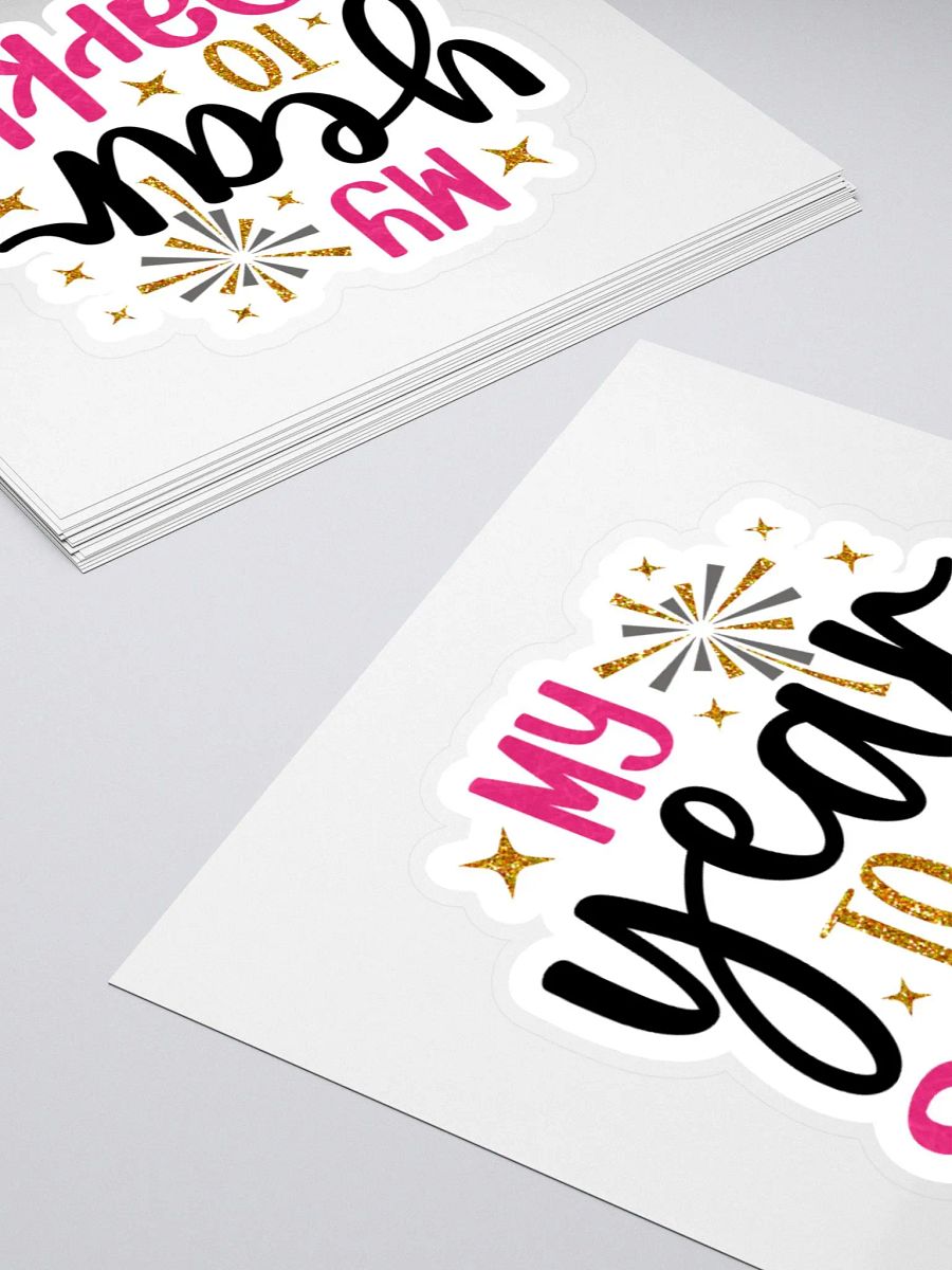 Sparkling Year Kiss Cut Stickers product image (10)