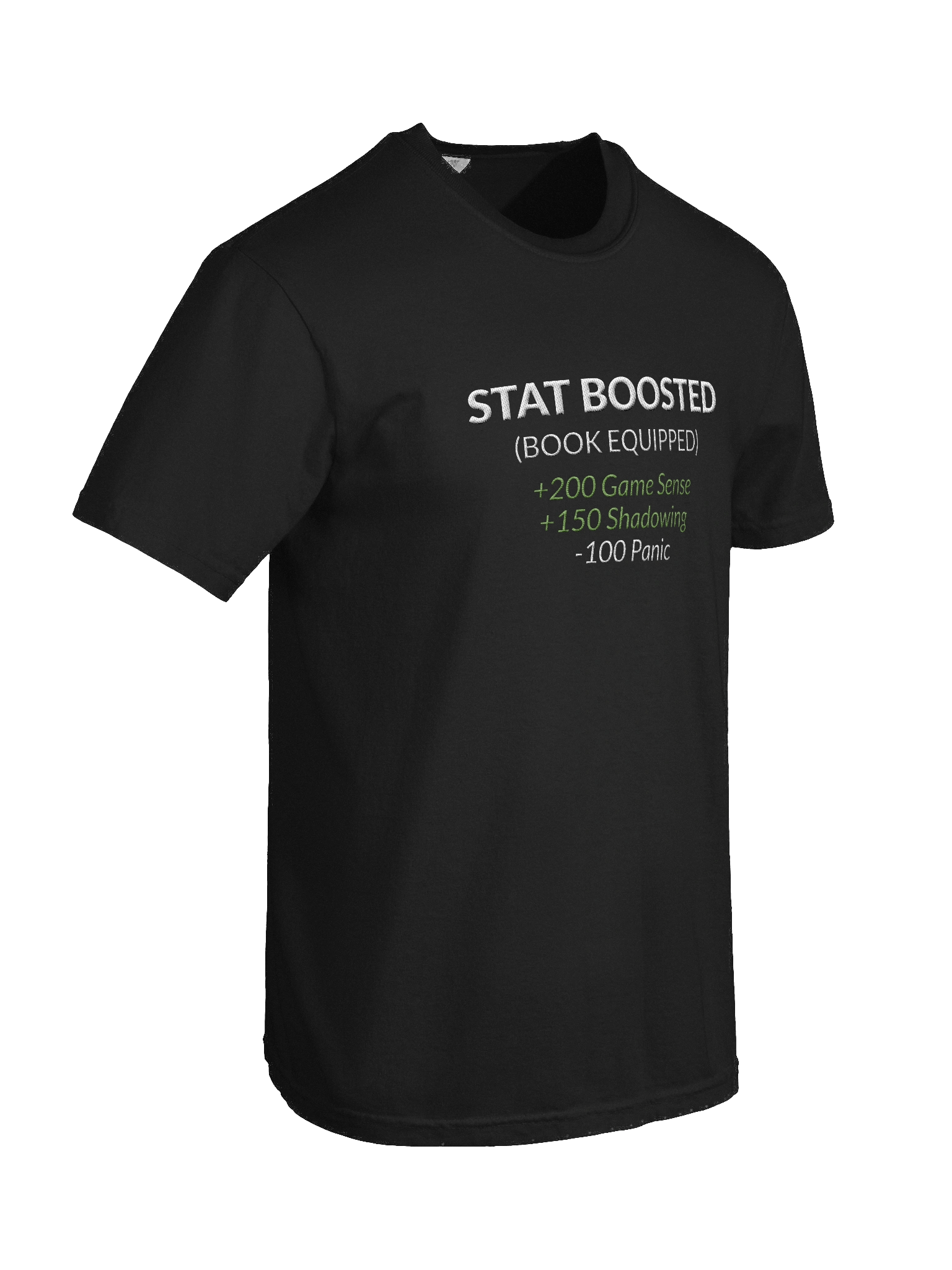 Book Equipped – Stat Boost Tee (Embroidered) product image (8)