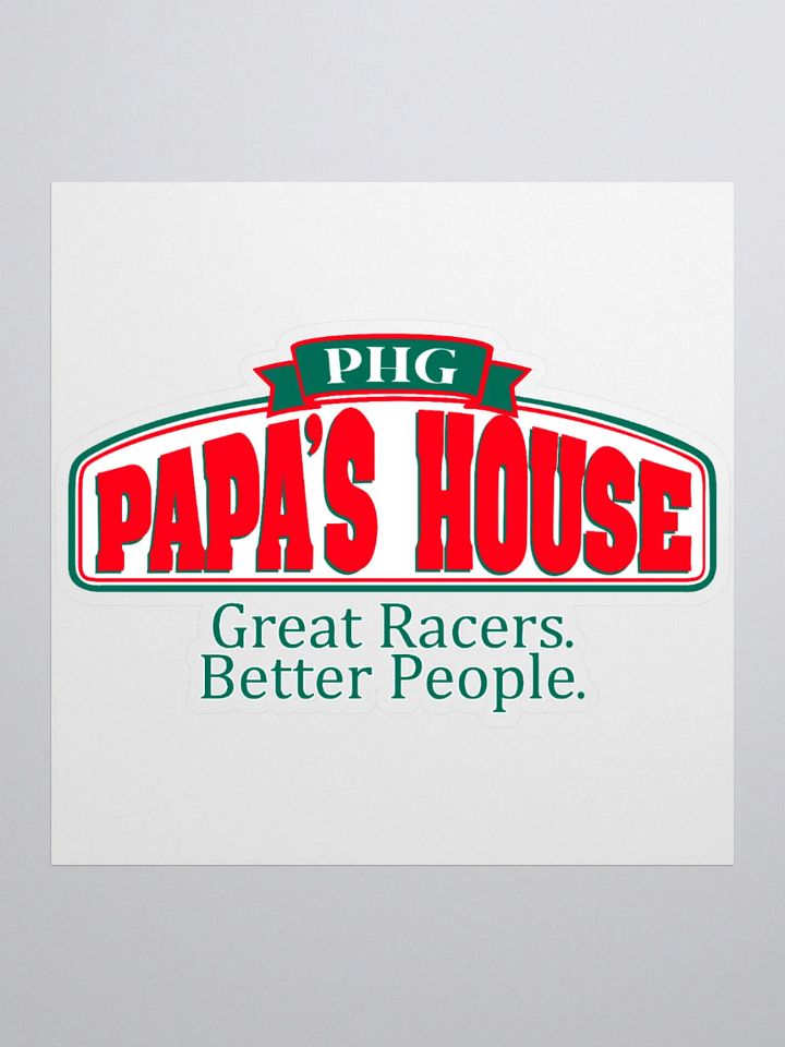 Papa's House Racing Emblem Stickers product image (1)