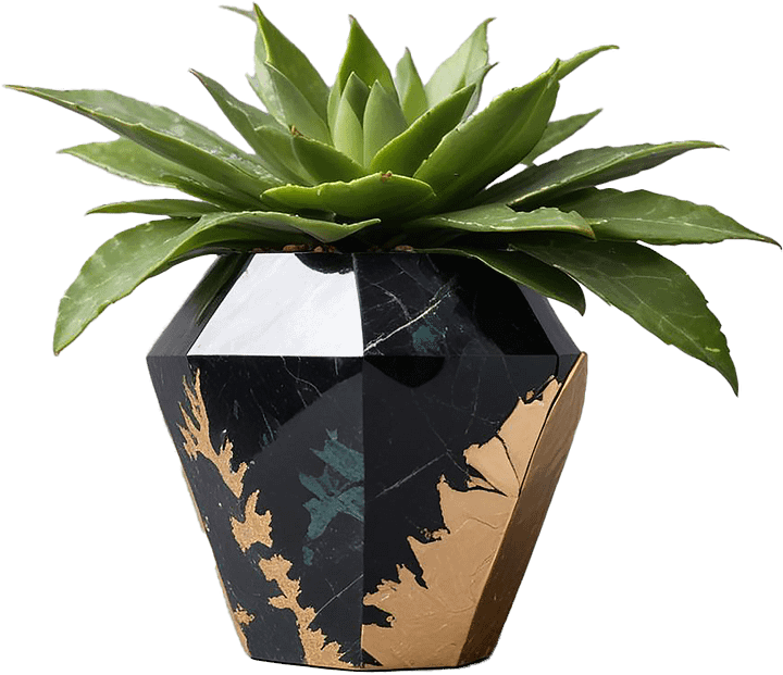 Quartz Eclipse – Succulent Pot png product image (1)