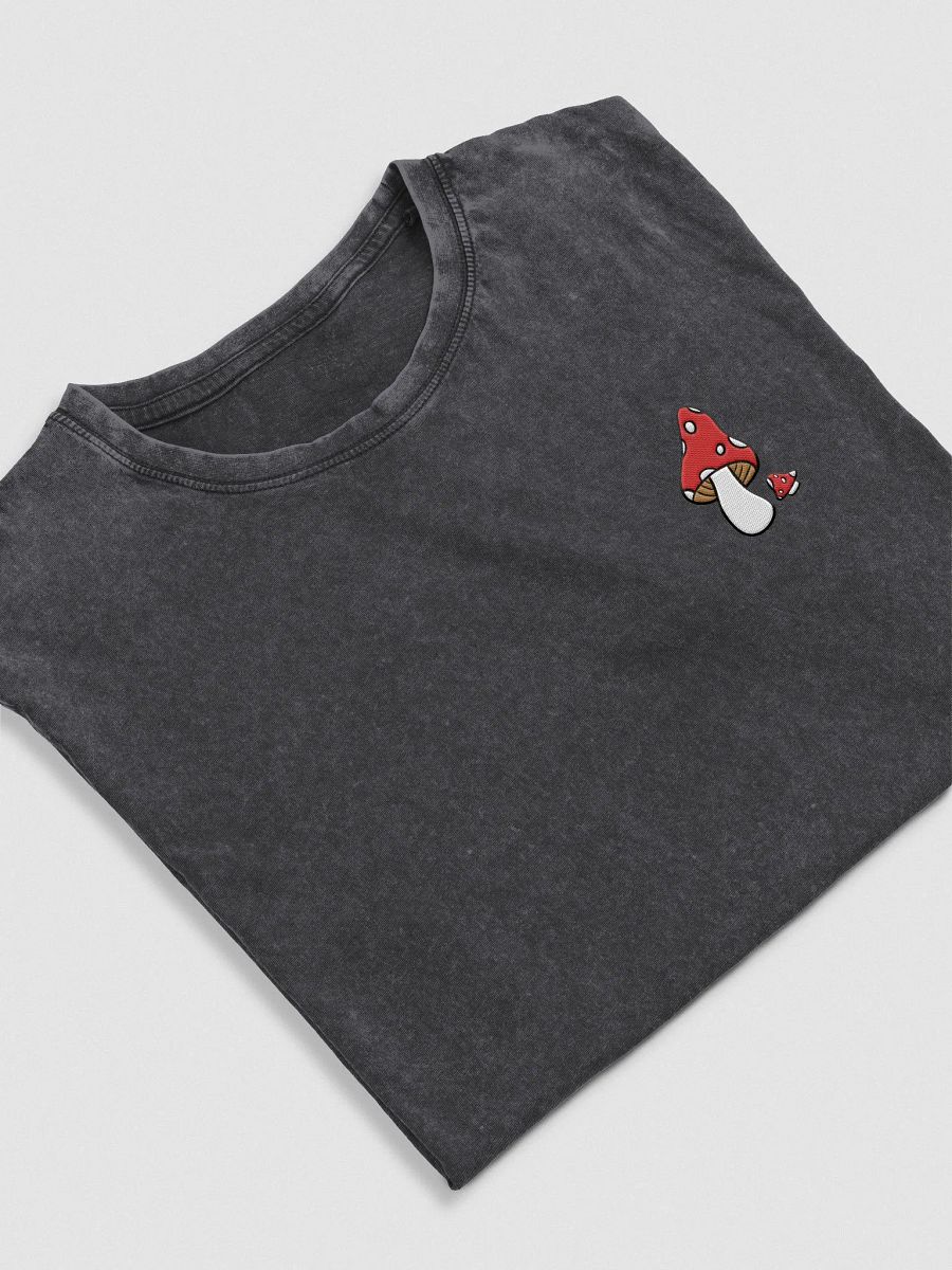 Mushroom Pair T-Shirt | Embroidered Husky Denim T-Shirt product image (2)