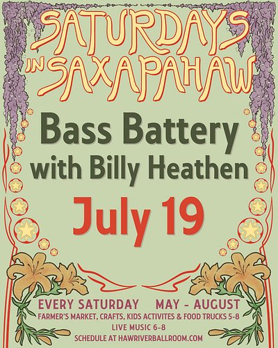 Hey triangle friends!  Gonna play a little show near you! Come see us and @bassbattery  at @hawriverballroom #durham #raleigh...