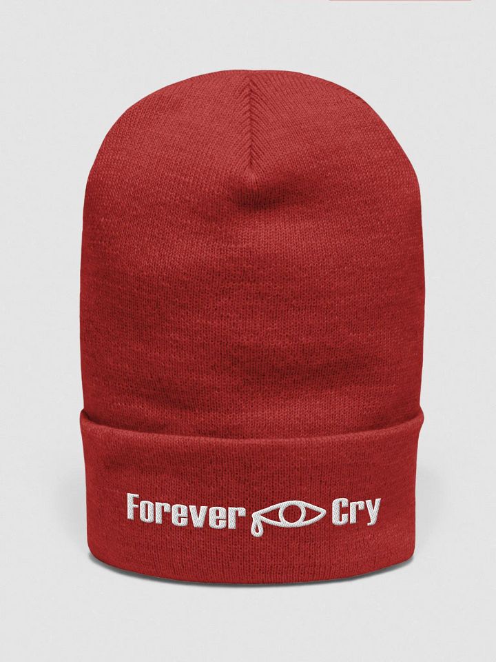 Forever Cry - White #2 - Yupoong Cuffed Beanie product image (1)
