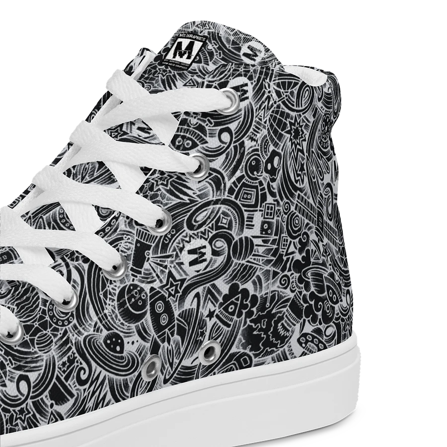 Dark Space Scribble - Women's High Tops | #MadeByMELO product image (7)